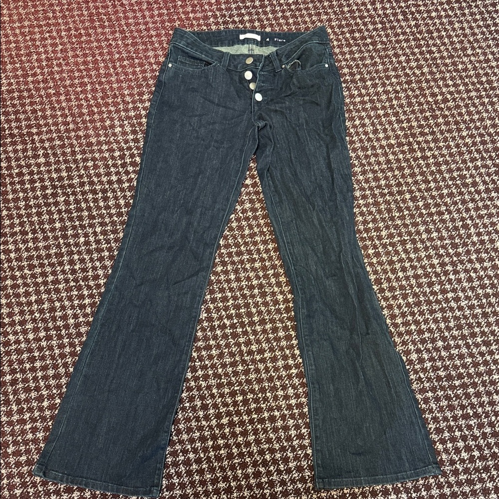 LC Lauren Conrad Dark Blue Flare Jeans
